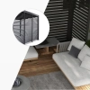 Panel Żaluzjowy Stały 123 cm - Pergola tarasowa MIRADOR Classic i Premium 111- Antracyt